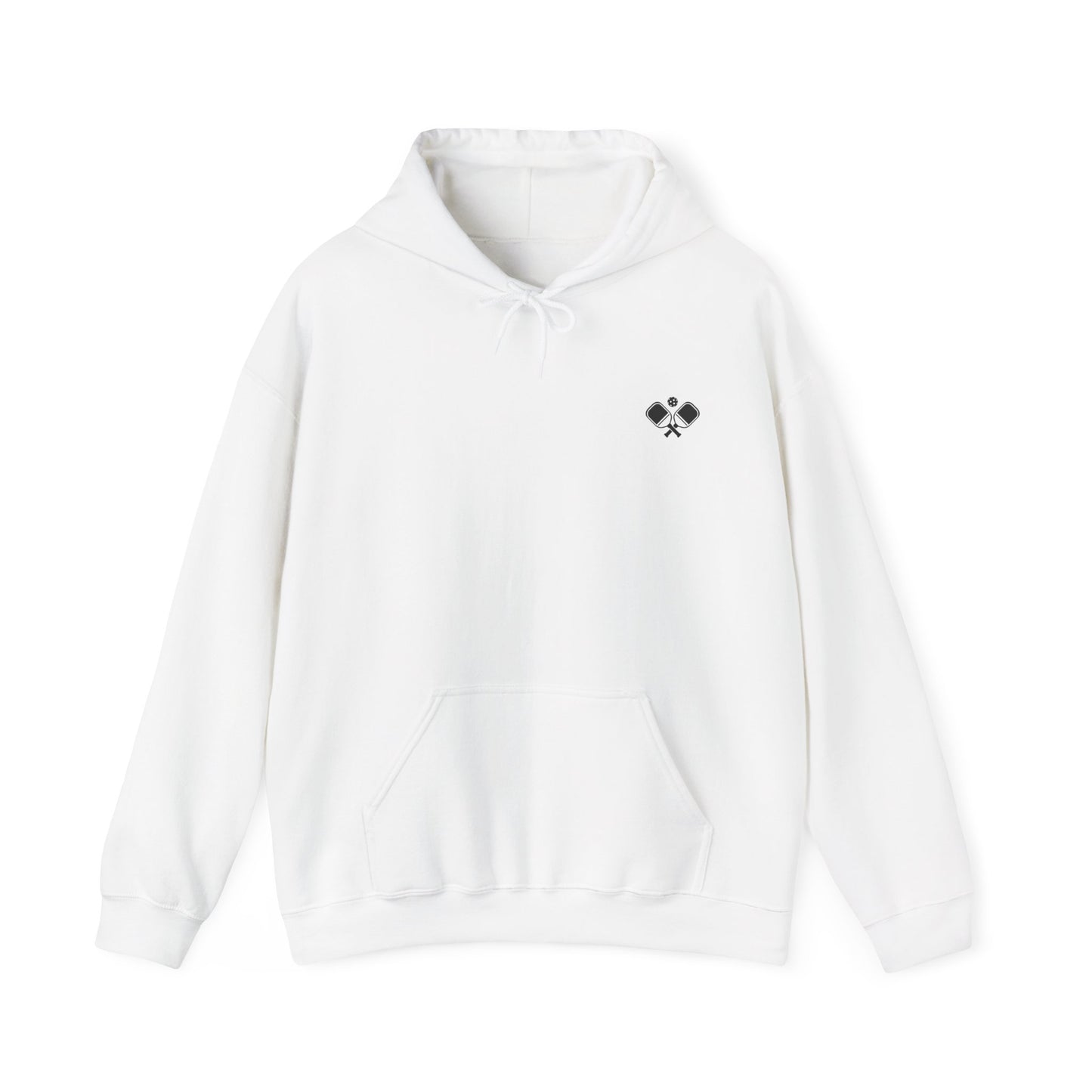 Men's Soft Pickleball Hoodie - Life is Good Pickleball Make It Better White