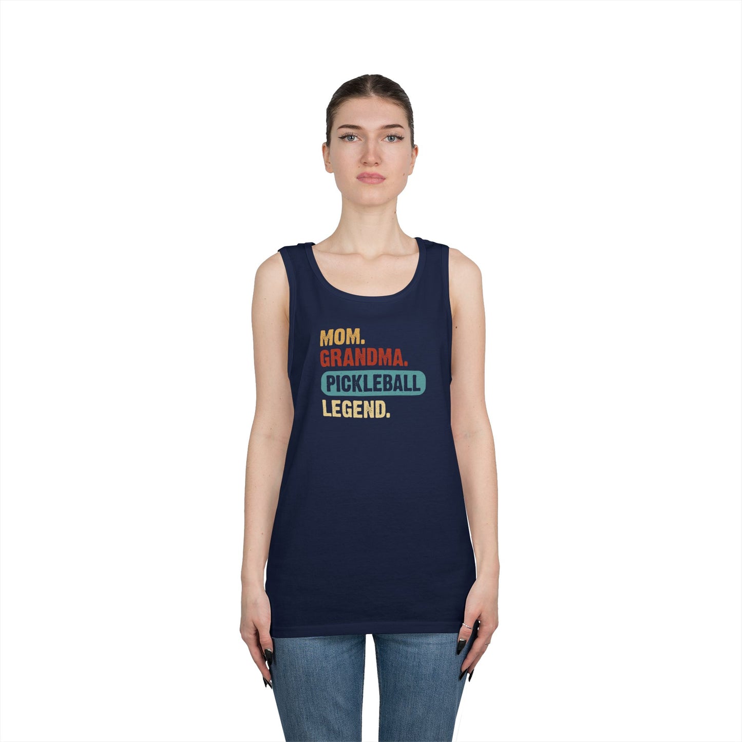 Women's Durable Pickleball Tank Top - Mom Grandma Pickleball Legend