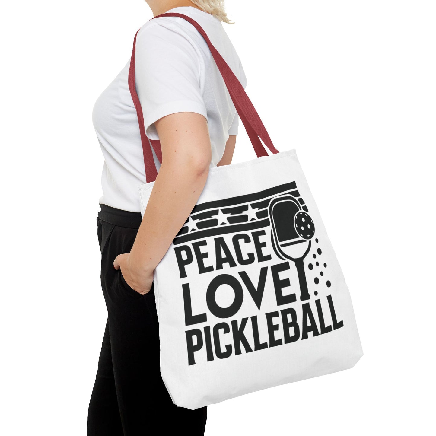 Pickleball Bold Tote Bag - Peace Love Pickleball