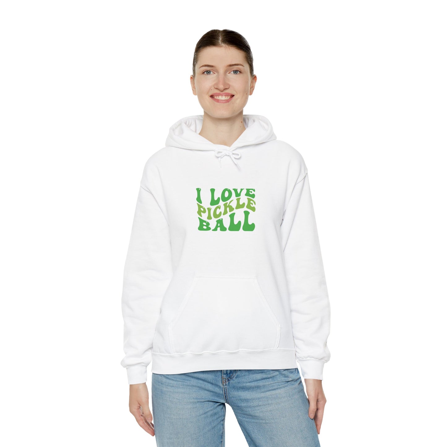 Women's Soft Pickleball Hoodie - I Love Pickleball