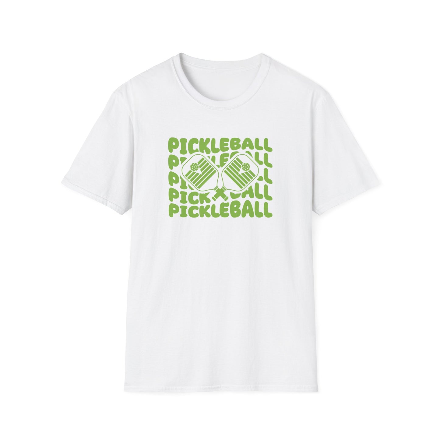 Women's Fun Pickleball T-shirt - Pickleball Echo White