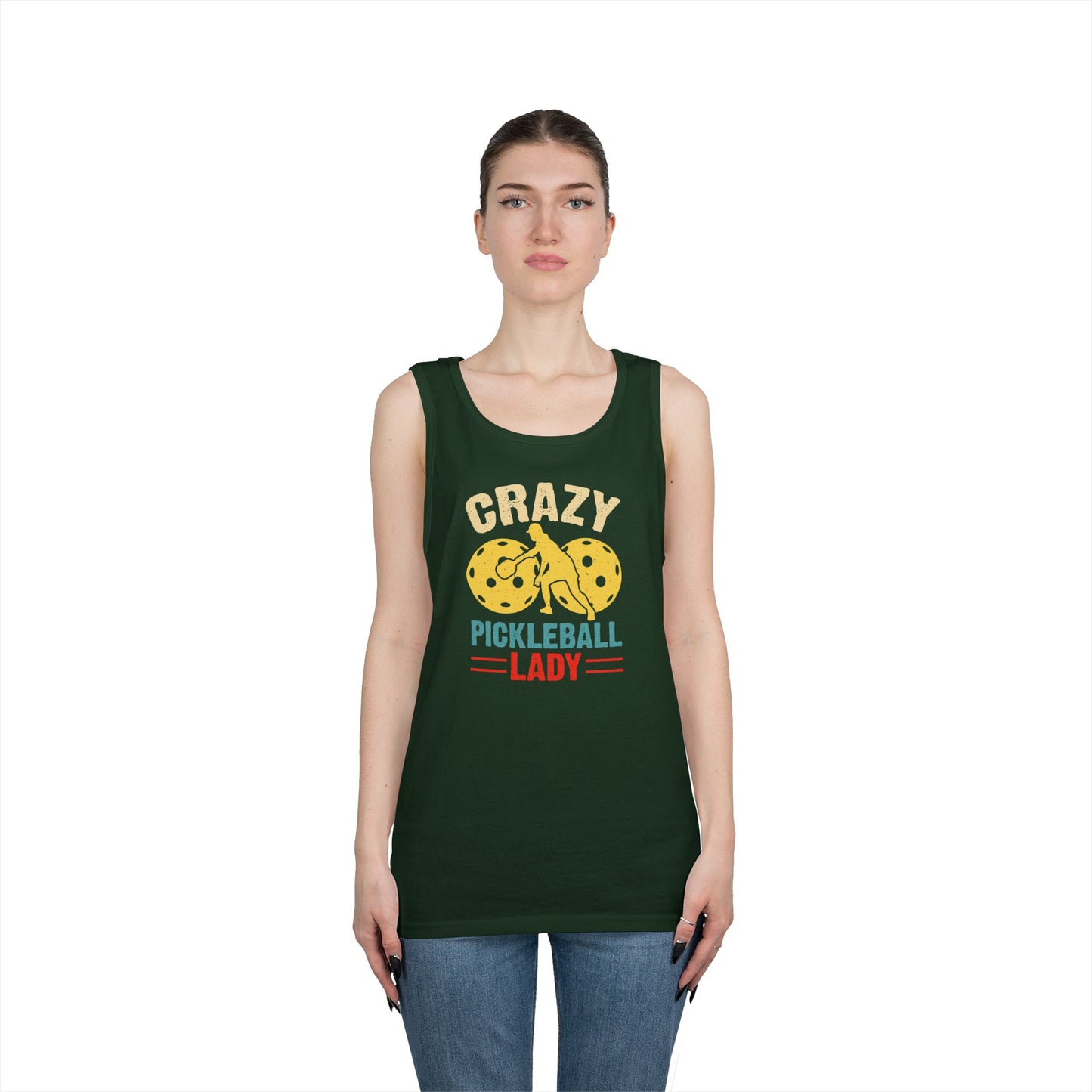 Women's Soft Pickleball Tank Top - Crazy Pickleball Lady