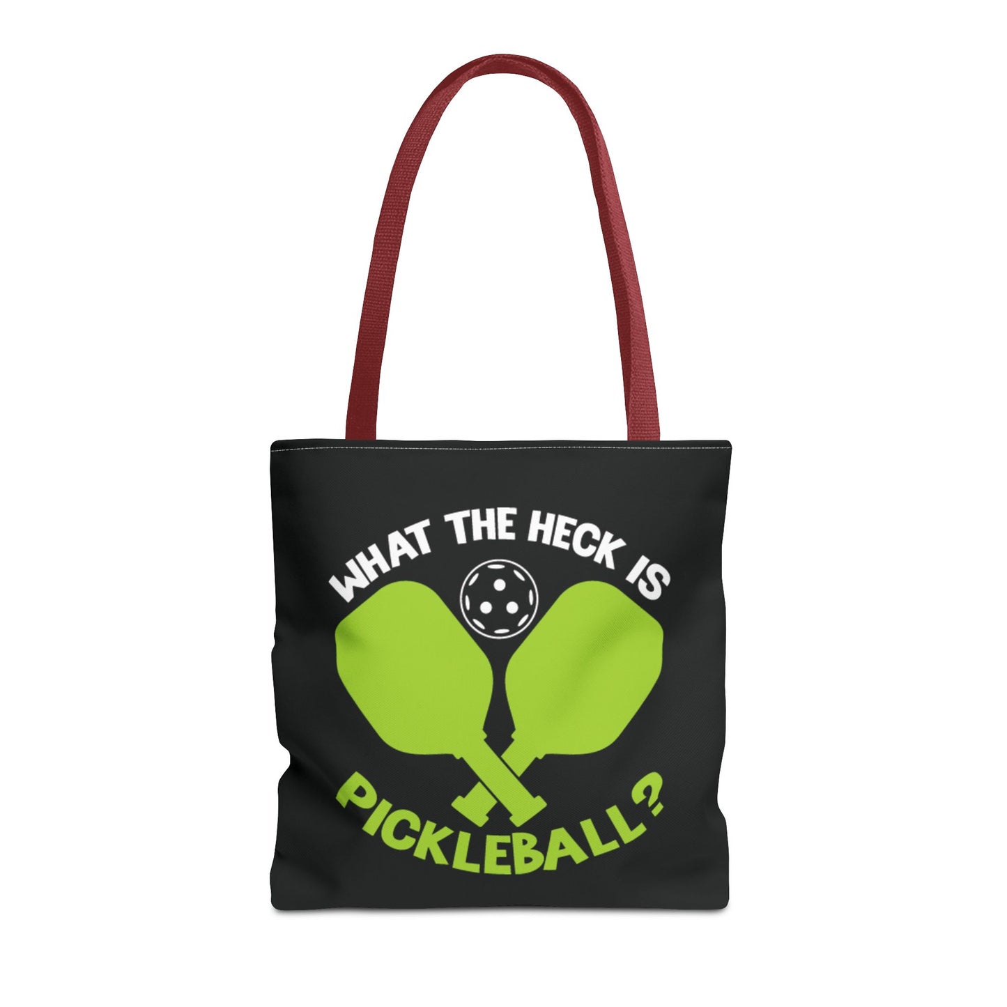 Pickleball Durable Tote Bag - What the Heck Is Pickleball? Red