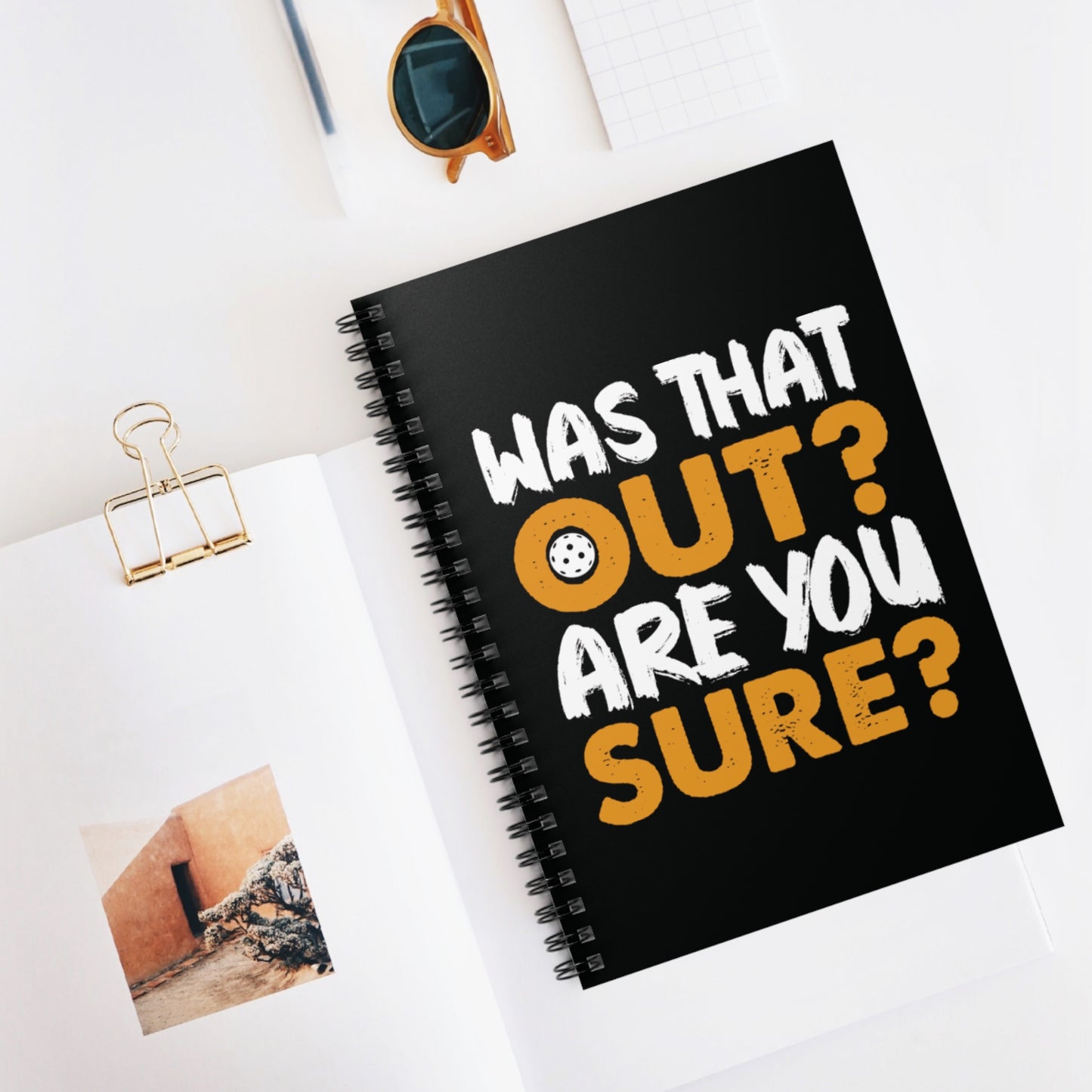 Pickleball Playful Notebook - Was That Out Are You Sure?