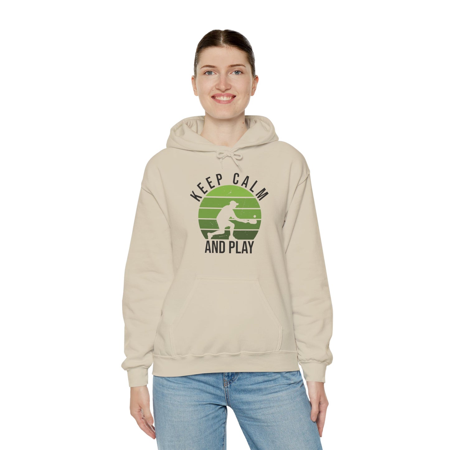 Women's Durable Pickleball Hoodie - Keep Calm and Play