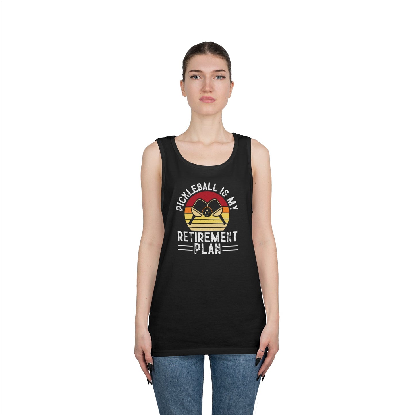 Women's Unique Pickleball Tank Top - Pickleball Is My Retirement Plan