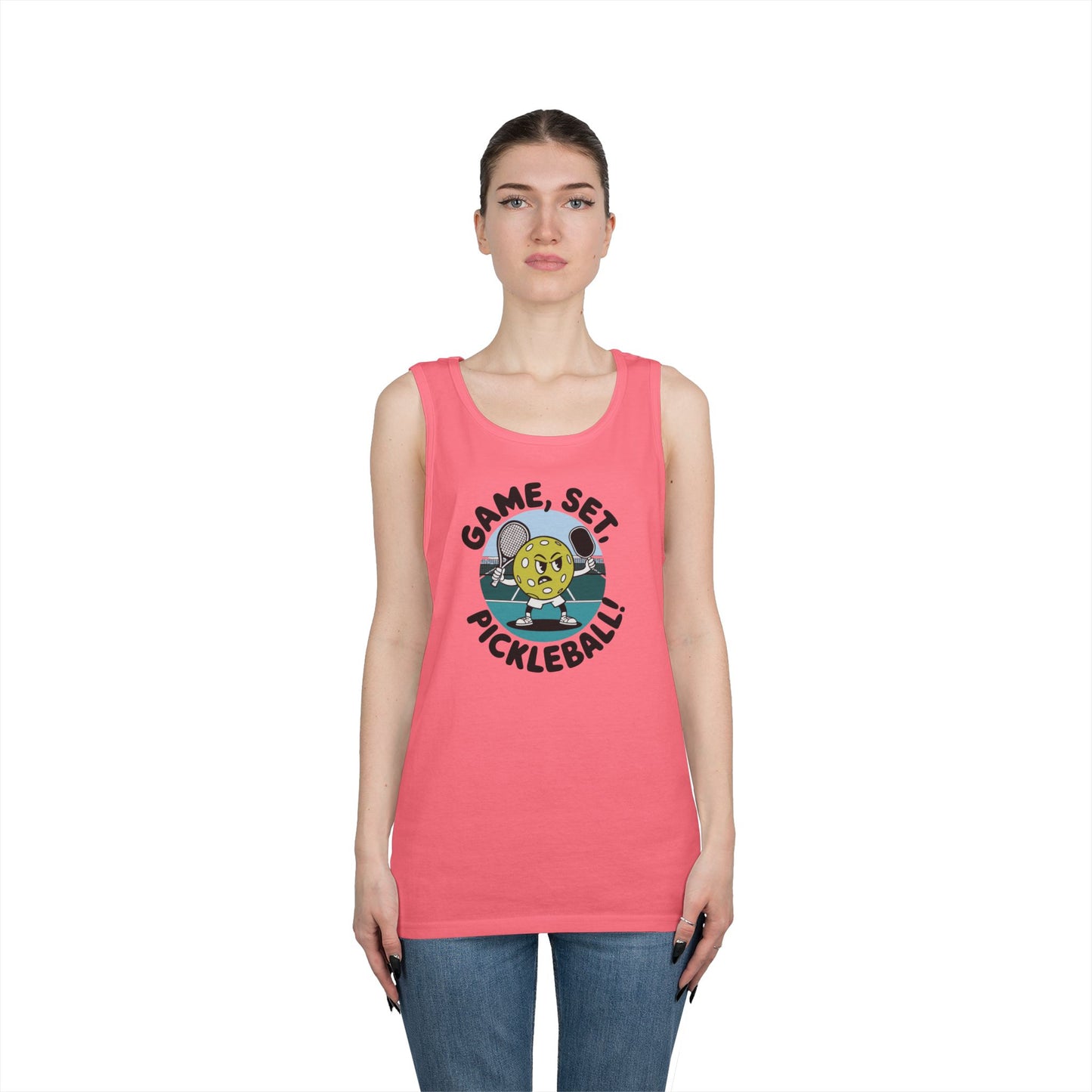 Women's Soft Pickleball Tank Top - Game, Set, Pickleball