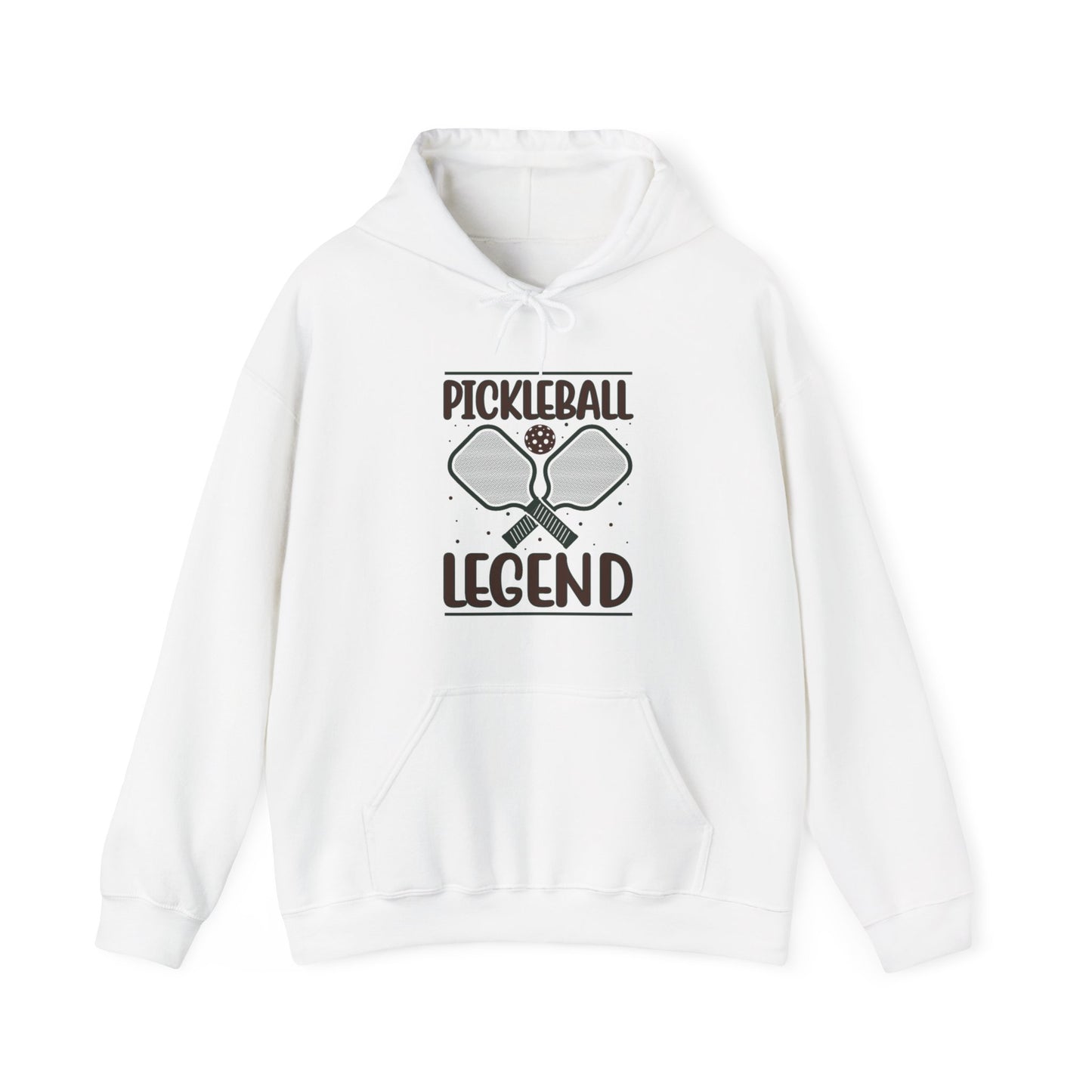 Men's Comfy Pickleball Hoodie - Pickleball Legend White