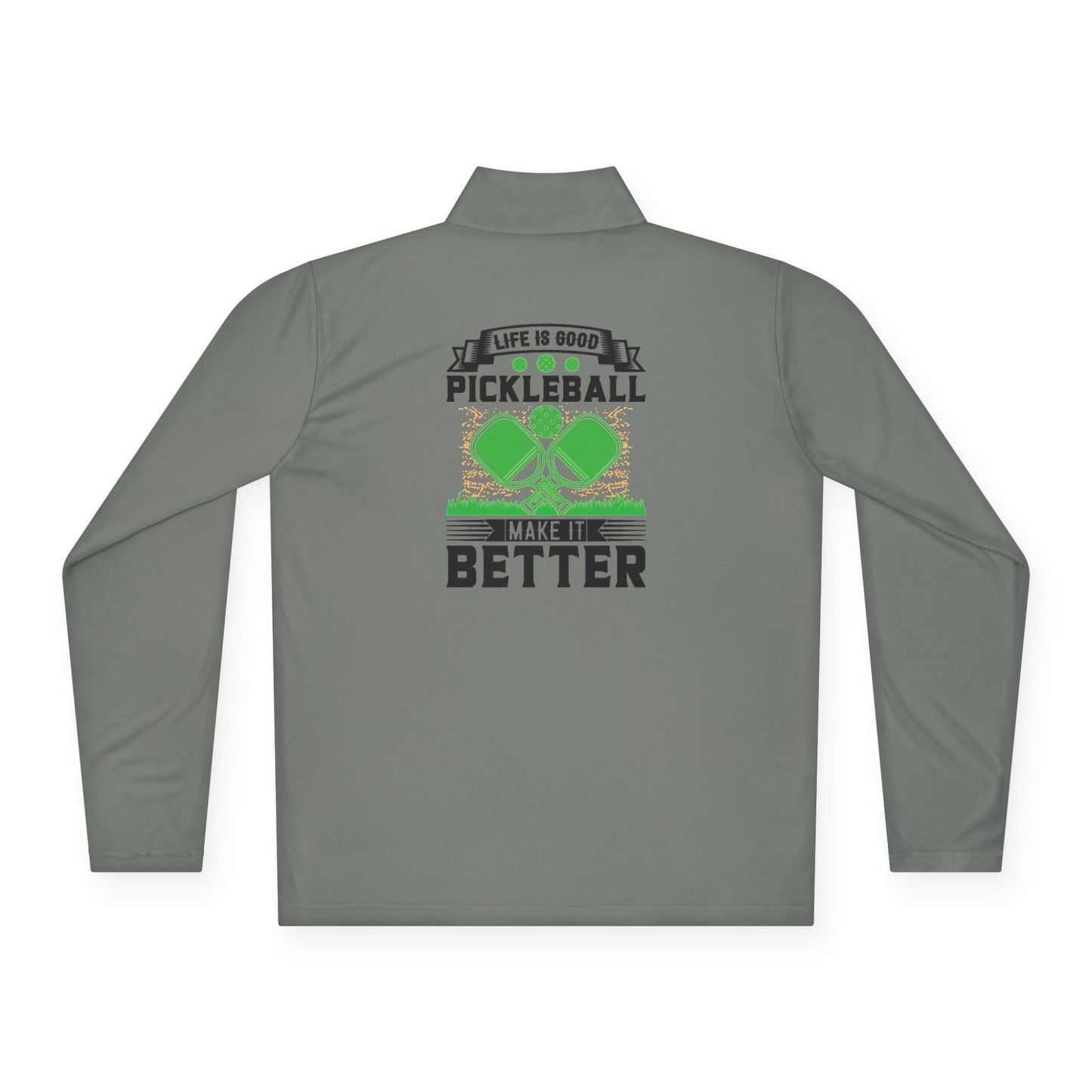 Men's Pickleball Pullover - Life Is Good Pickleball Make It Better