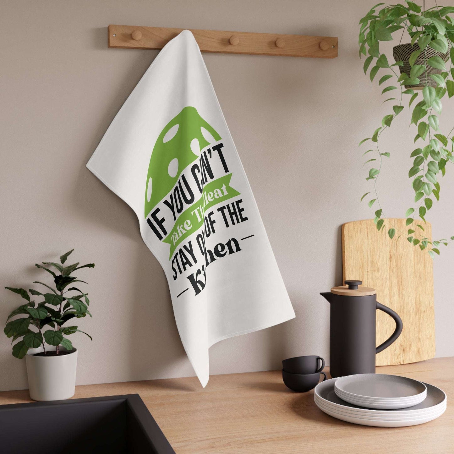 Pickleball Witty Tea Towel - If You Can't Take the Heat Stay Out