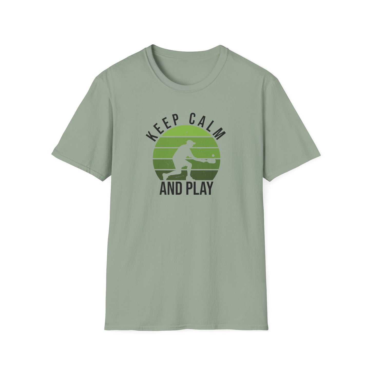 Men's Stylish Pickleball T-shirt - Keep Calm and Play