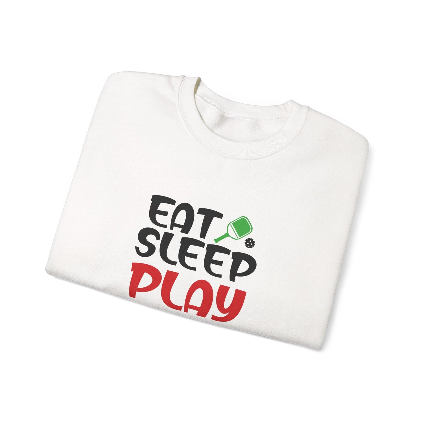 Men's Fun Pickleball Sweatshirt - Eat Sleep Play