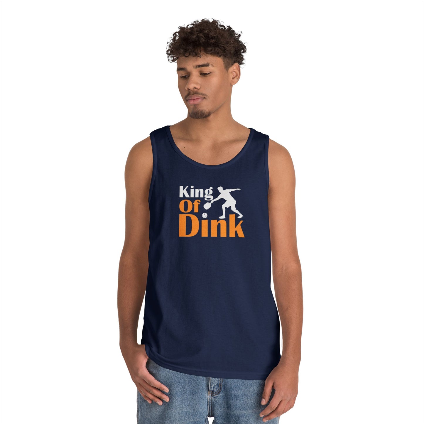 Men's Funny Pickleball Tank Top - King of Dink