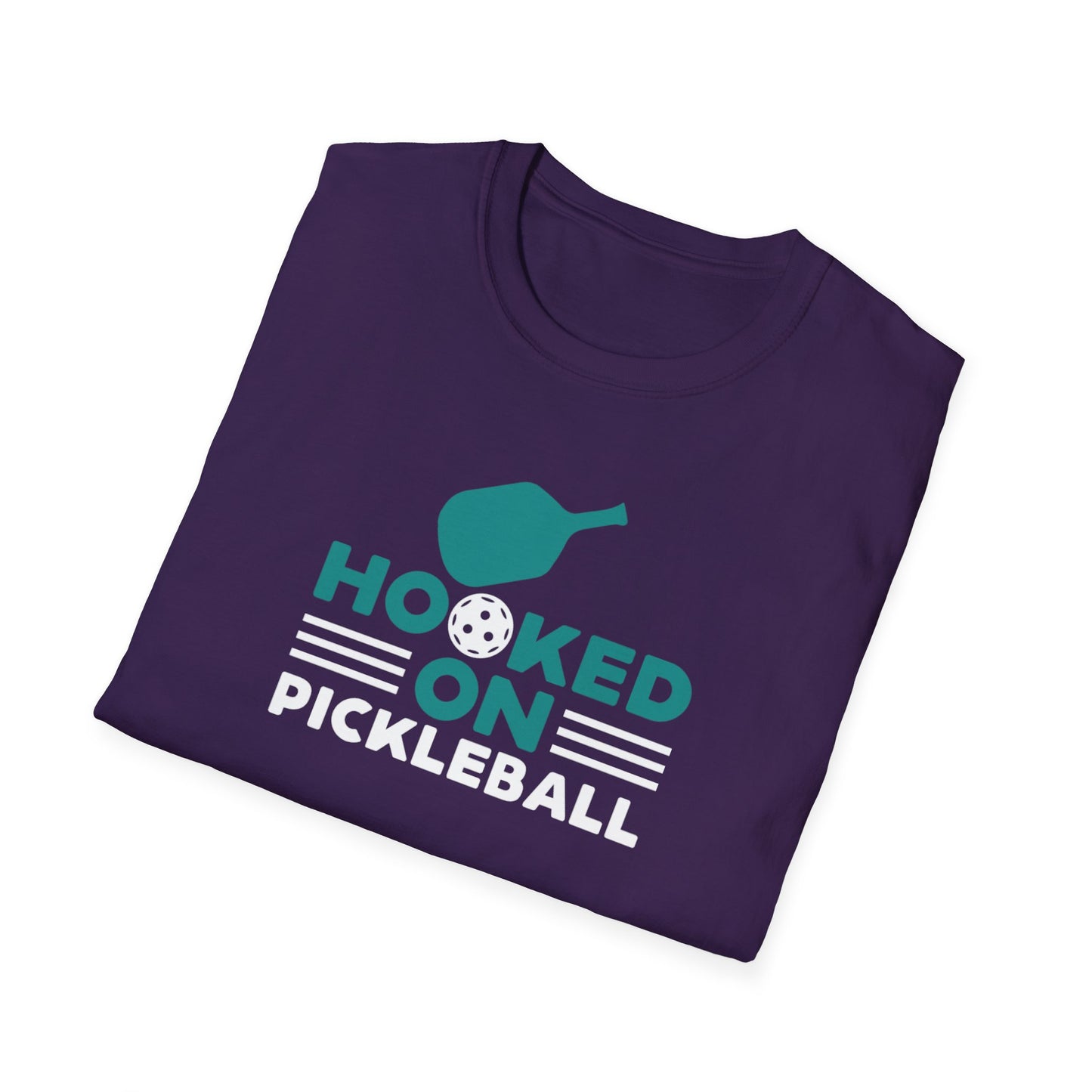 Men's Comfy Pickleball T-shirt - Hooked on Pickleball