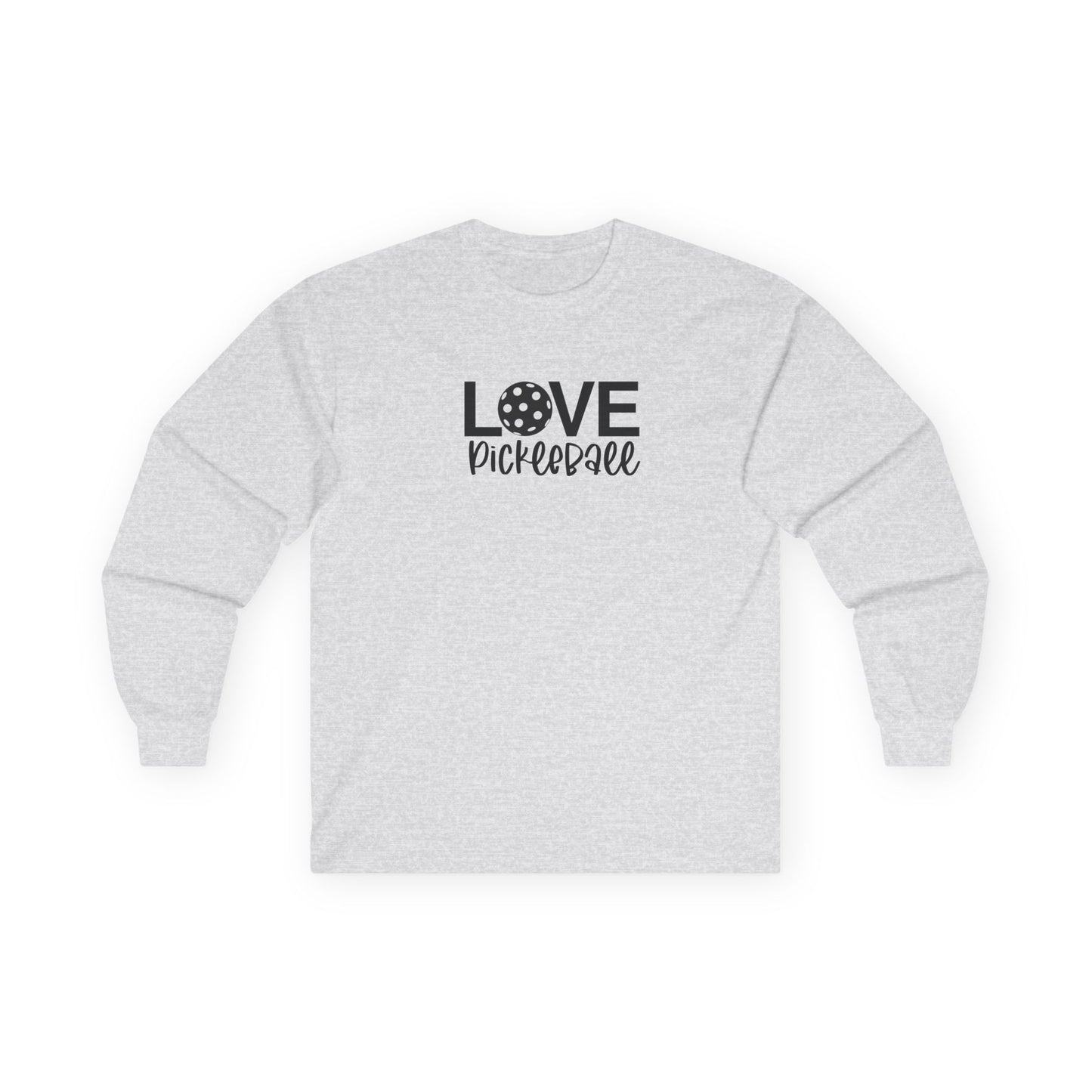 Women's Comfy Pickleball Long Sleeves top - Love Pickleball Grey