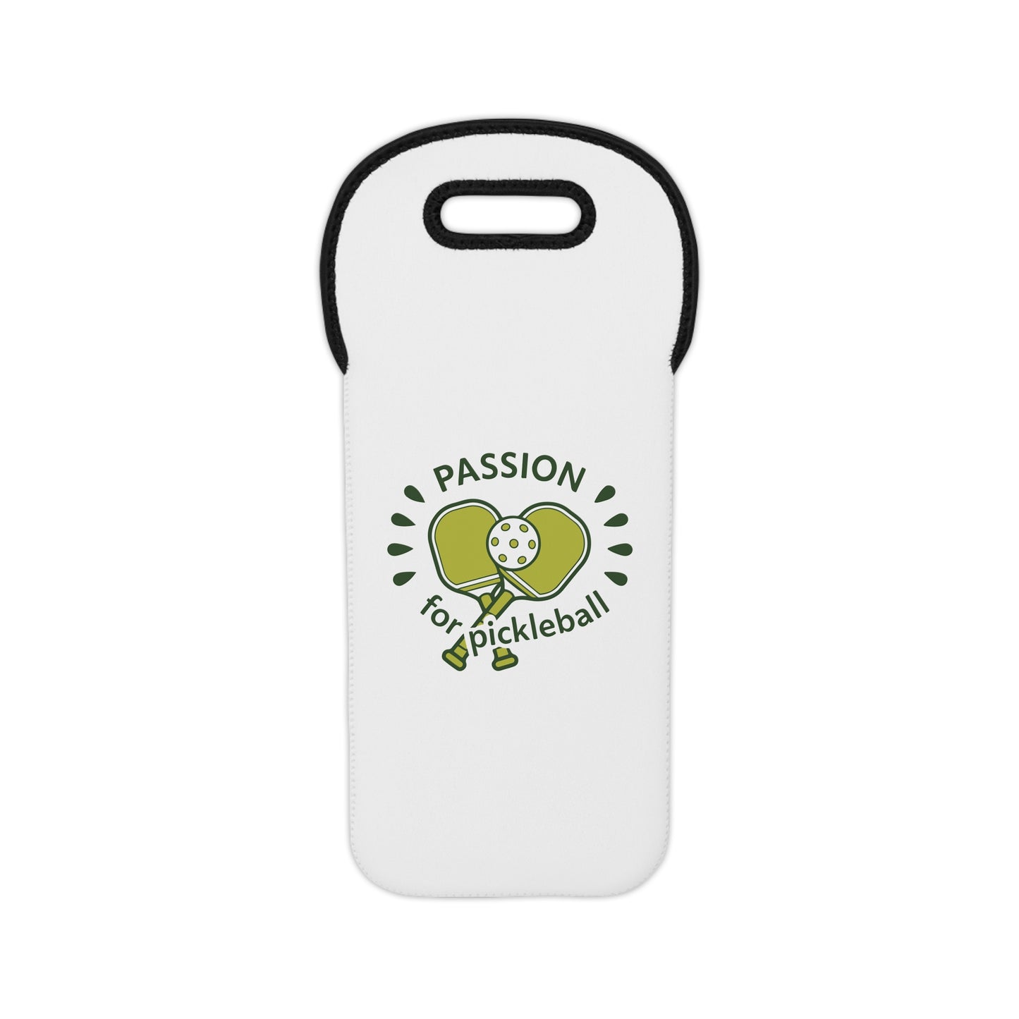 Pickleball Cute Wine Tote Bag - Passion for Pickleball White