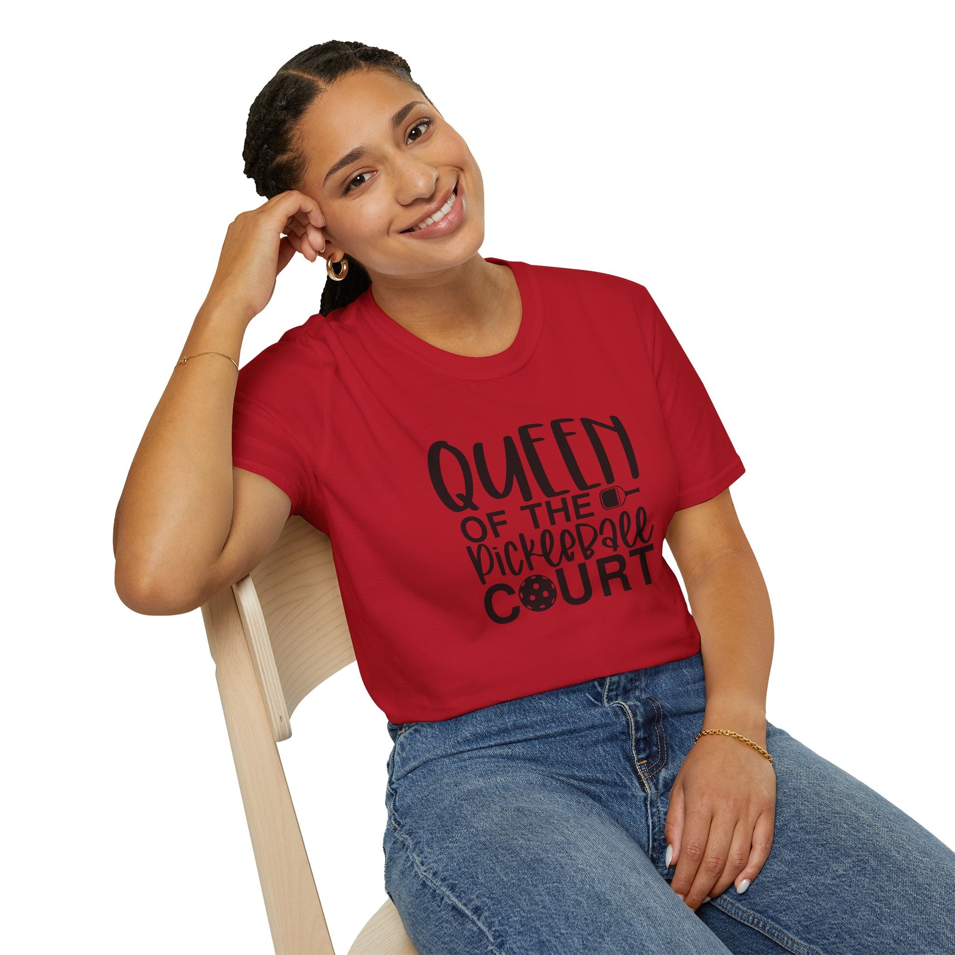 Women's Lightweight Pickleball T-shirt - Queen of the Pickleball Court