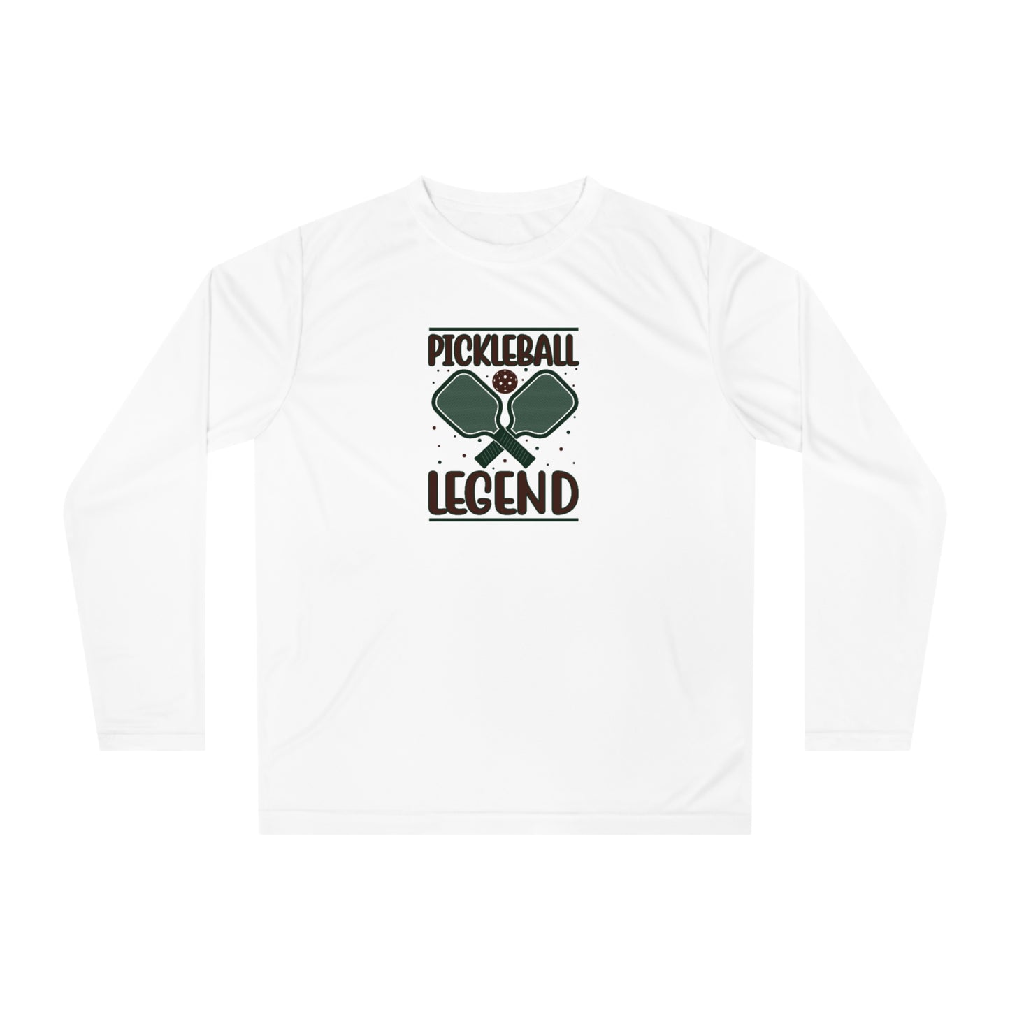 Men's Durable Pickleball Long Sleeves top - Pickleball Legend White