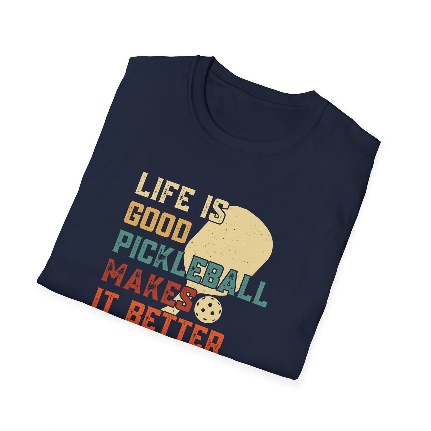 Men's Cool Pickleball T-shirt - Life Is Good Pickleball Make It Better