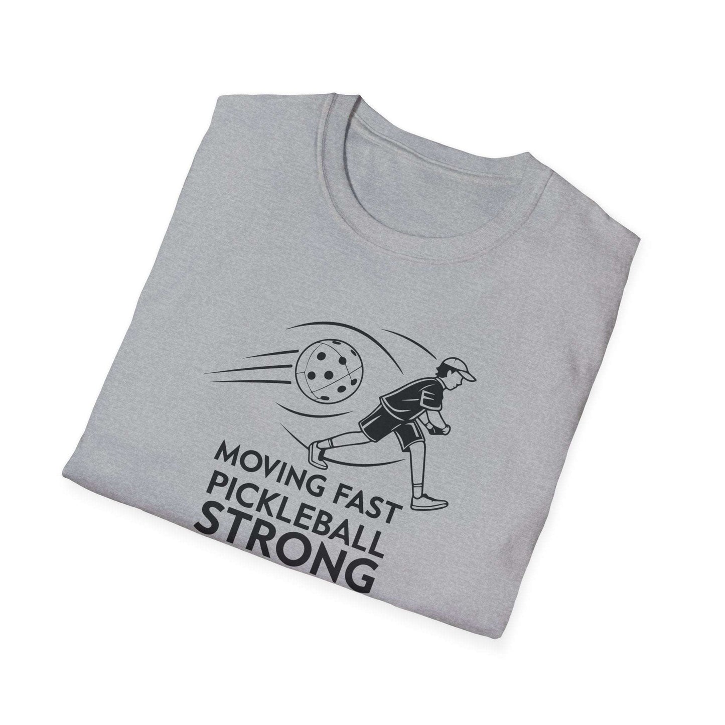 Men's Lightweight Pickleball T-shirt - Moving Fast Pickleball Strong