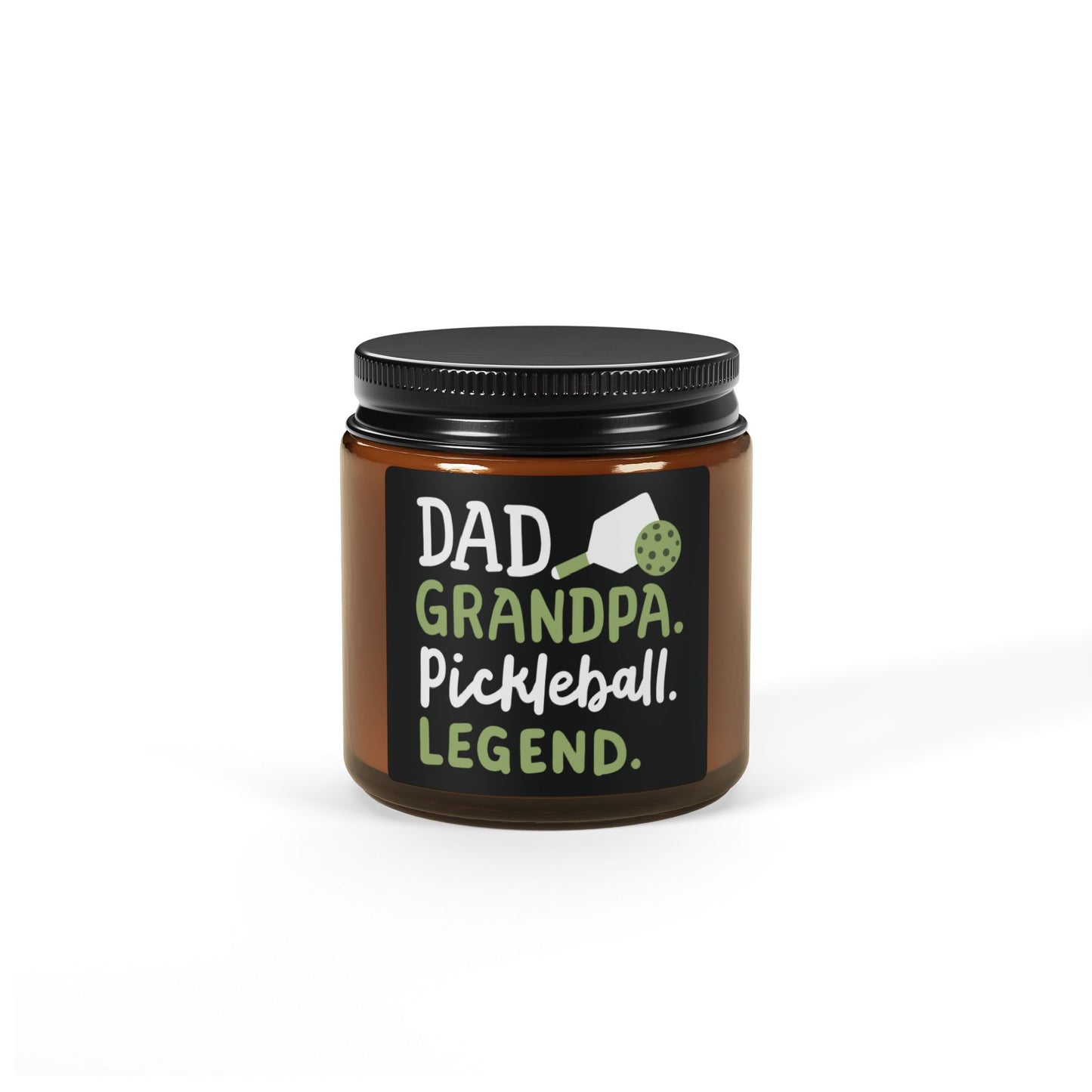 Pickleball Delightful Candle - Dad Grandpa Pickleball Legend Amber