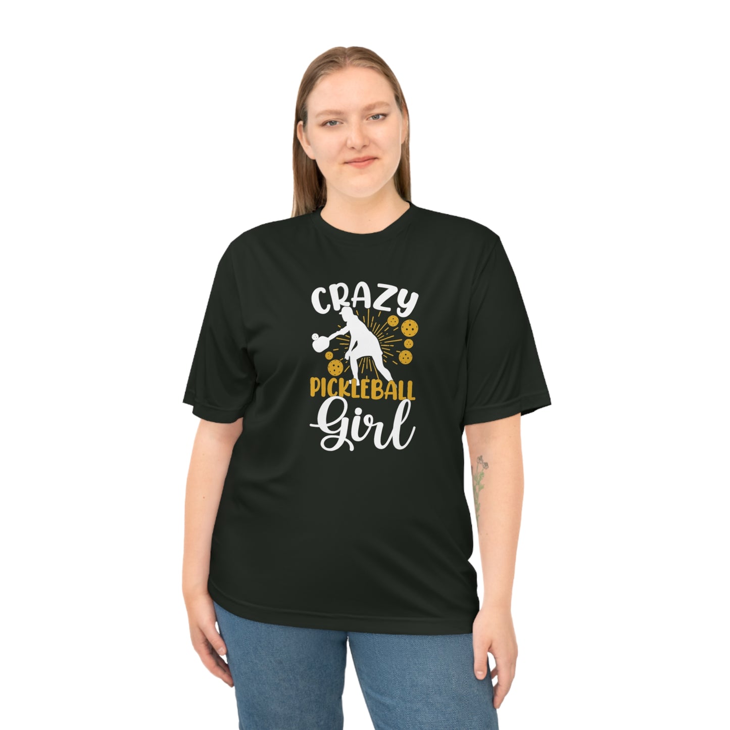 Women's Lightweight Pickleball T-shirt - Crazy Pickleball Girl