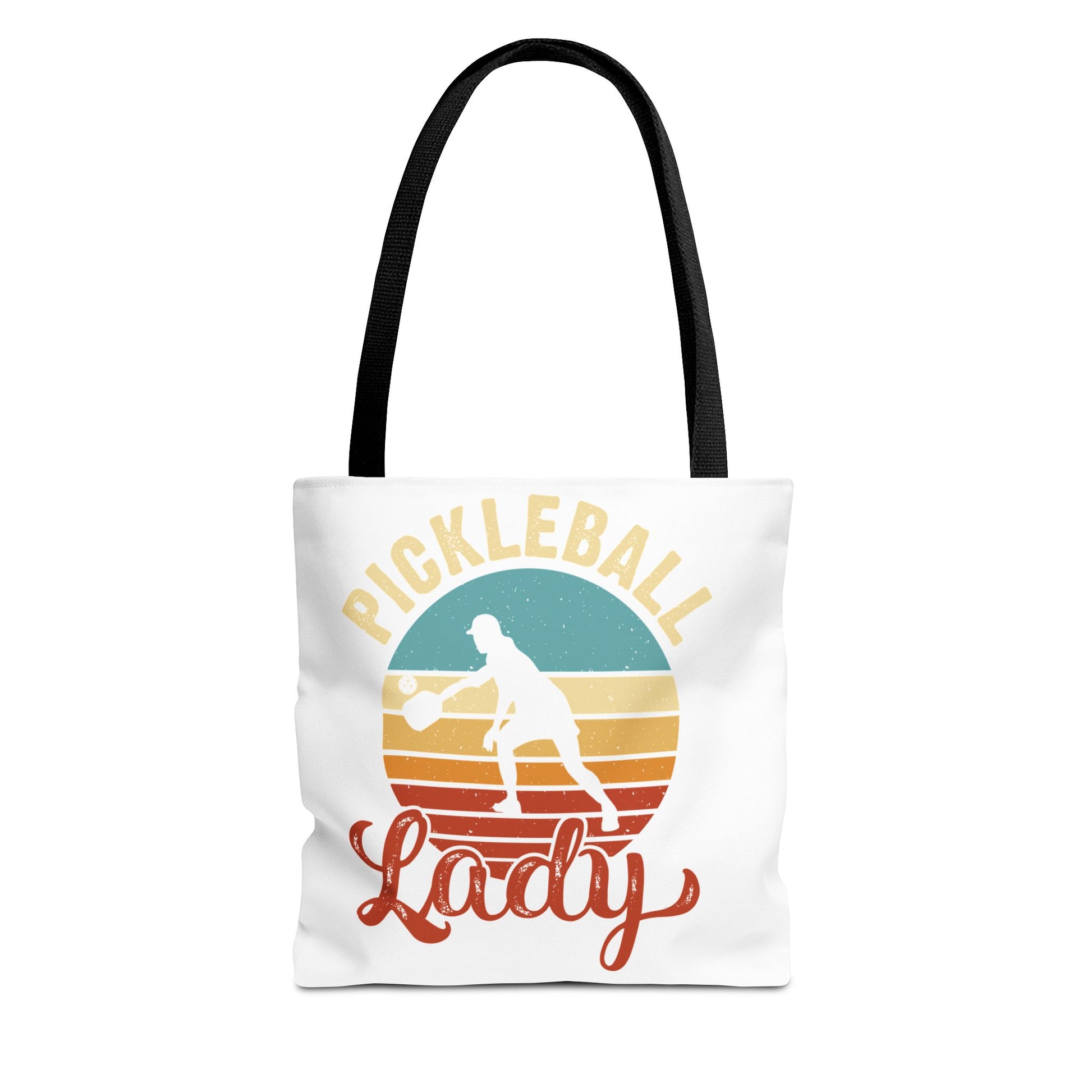 Funny Pickleball Tote Bag - Pickleball Lady Black