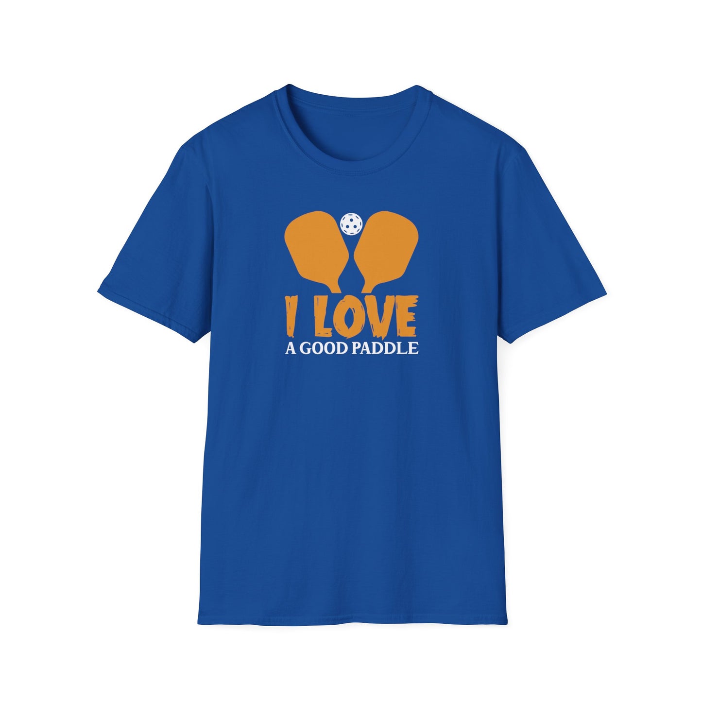 Men's Playful Pickleball T-shirt - I Love a Good Paddle Royal