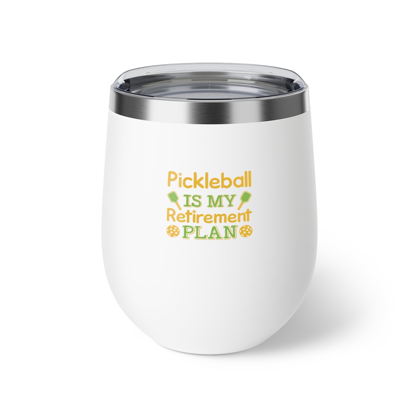 Pickleball Funny Cup - Pickleball Is My Retirement Plan White
