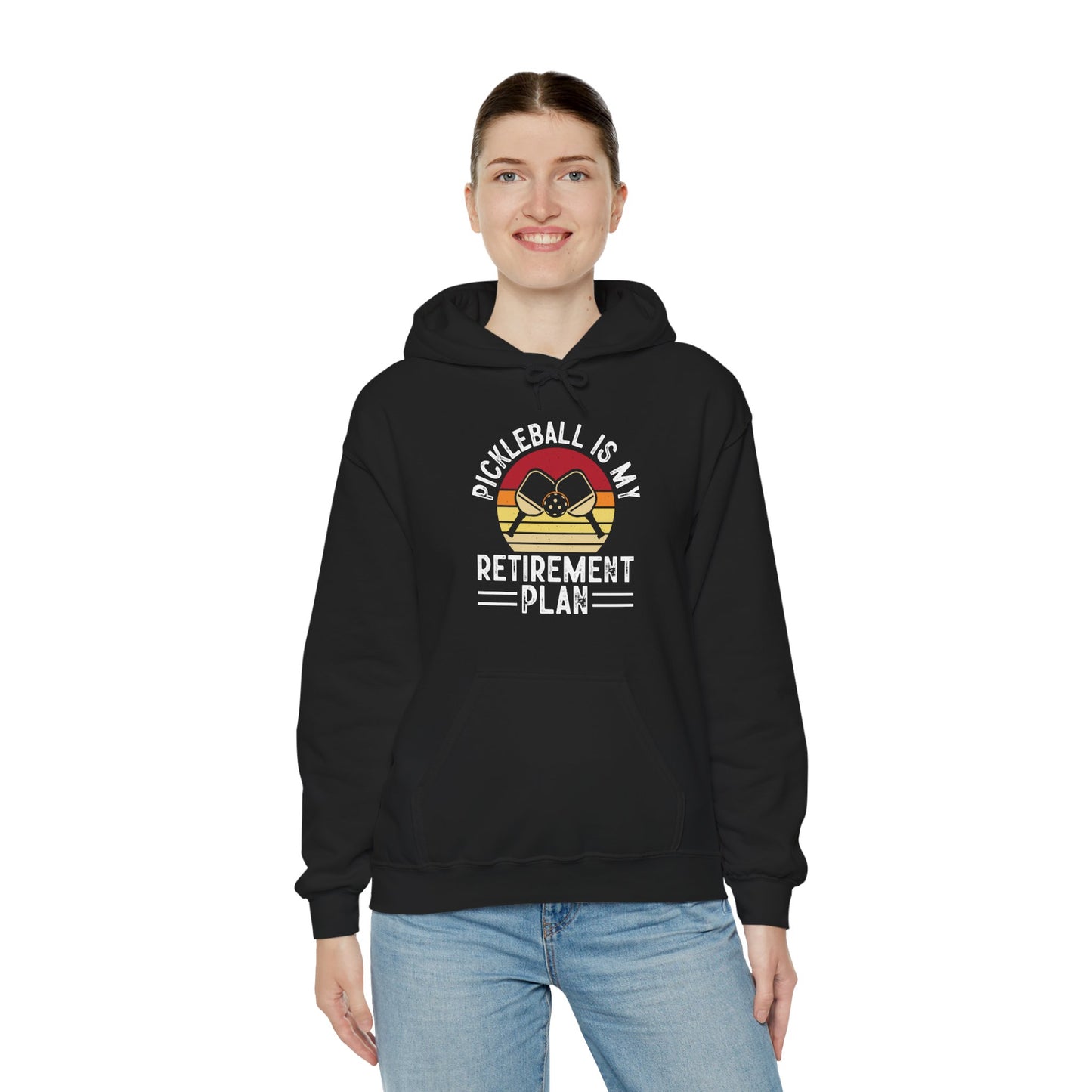 Women's Durable Pickleball Hoodie - Pickleball Is My Retirement Plan