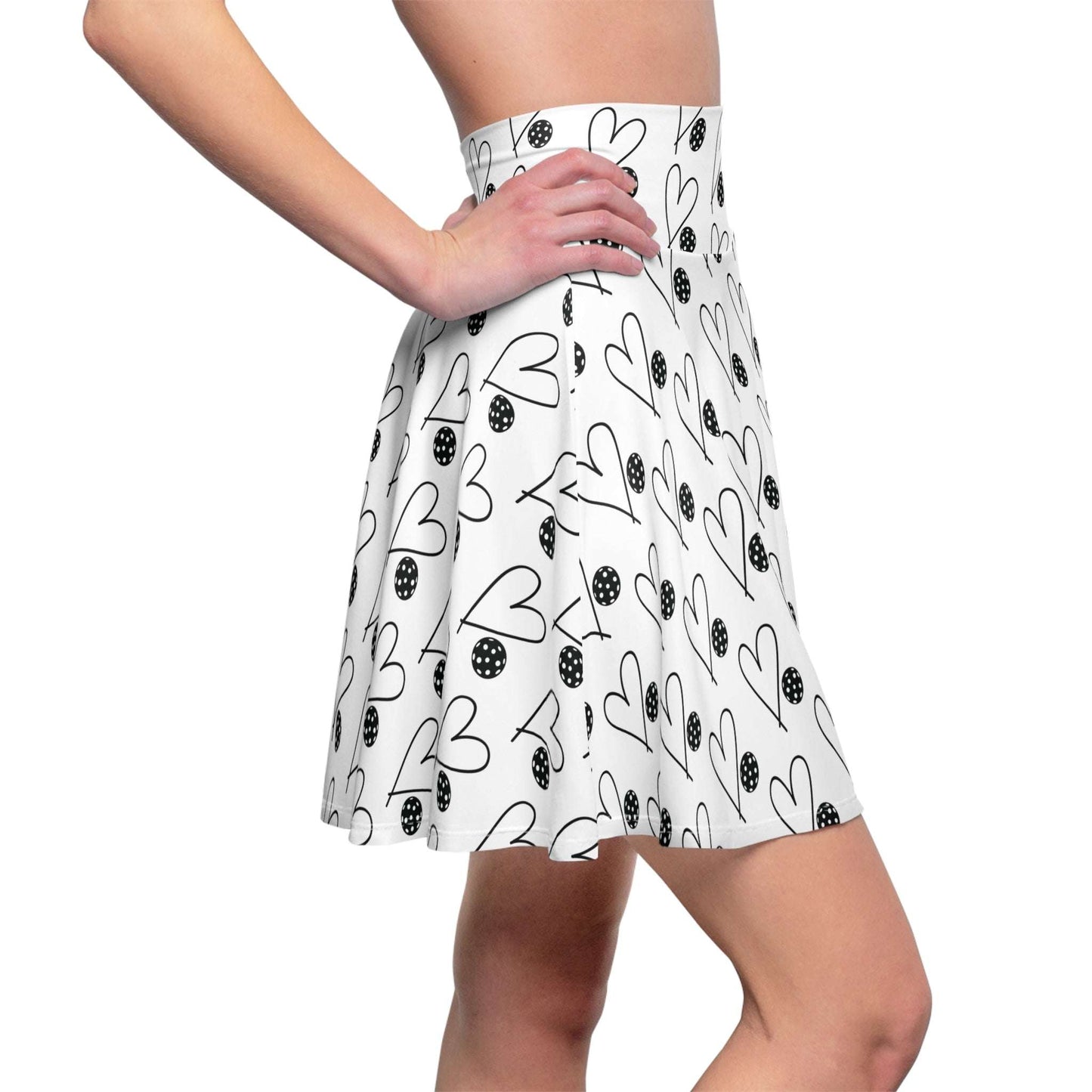 Women's Fun Pickleball Skirt - Heart and Ball