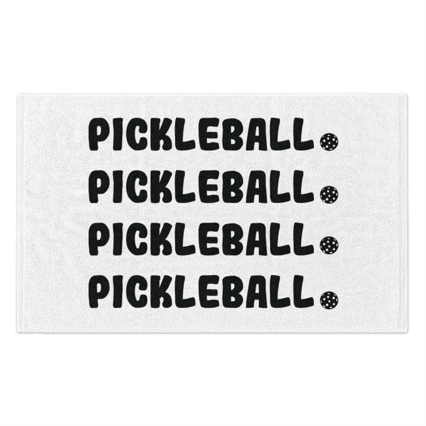 Pickleball Fun Rally Towel - Pickleball Repeat White