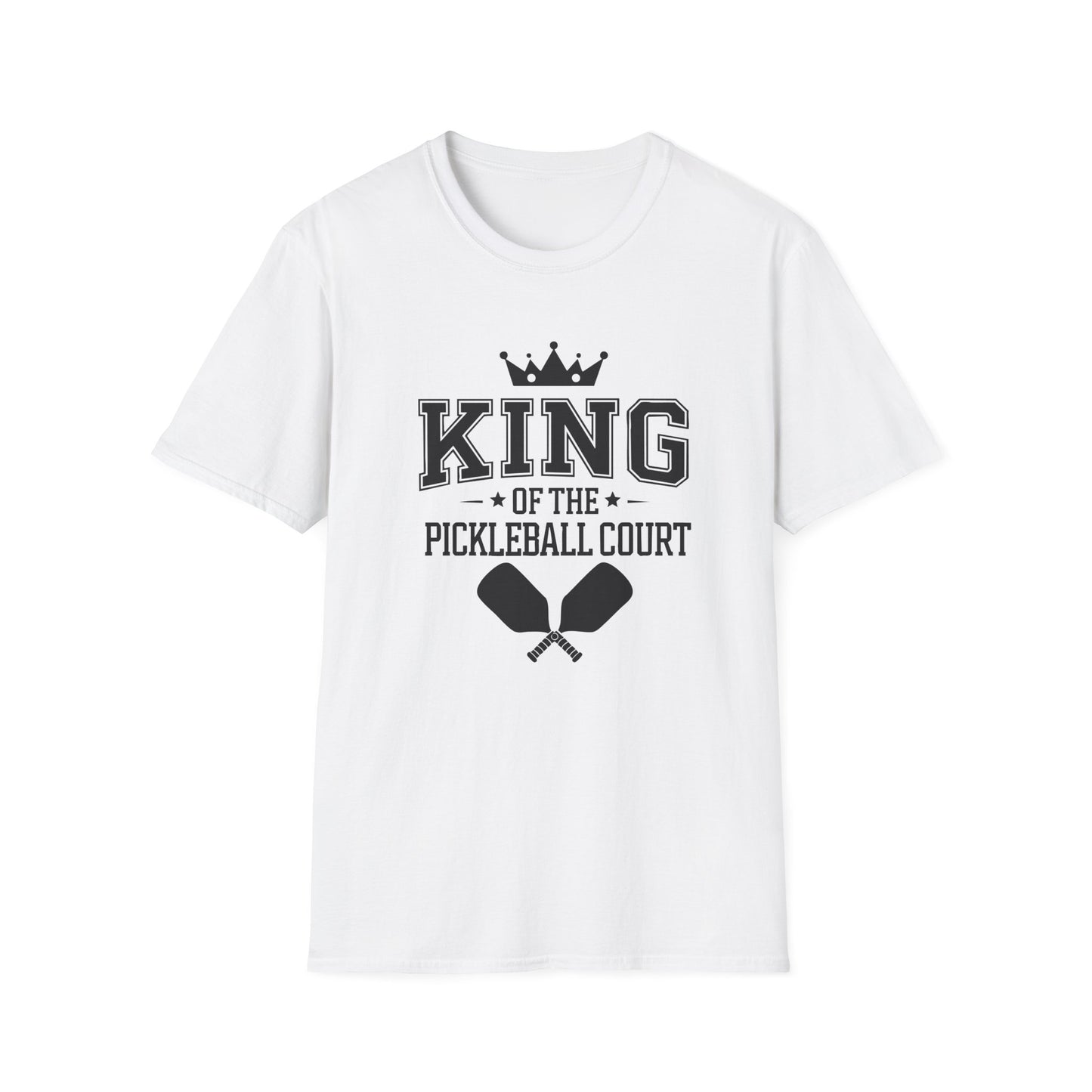 Men's Durable Pickleball T-shirt - Pickleball King White