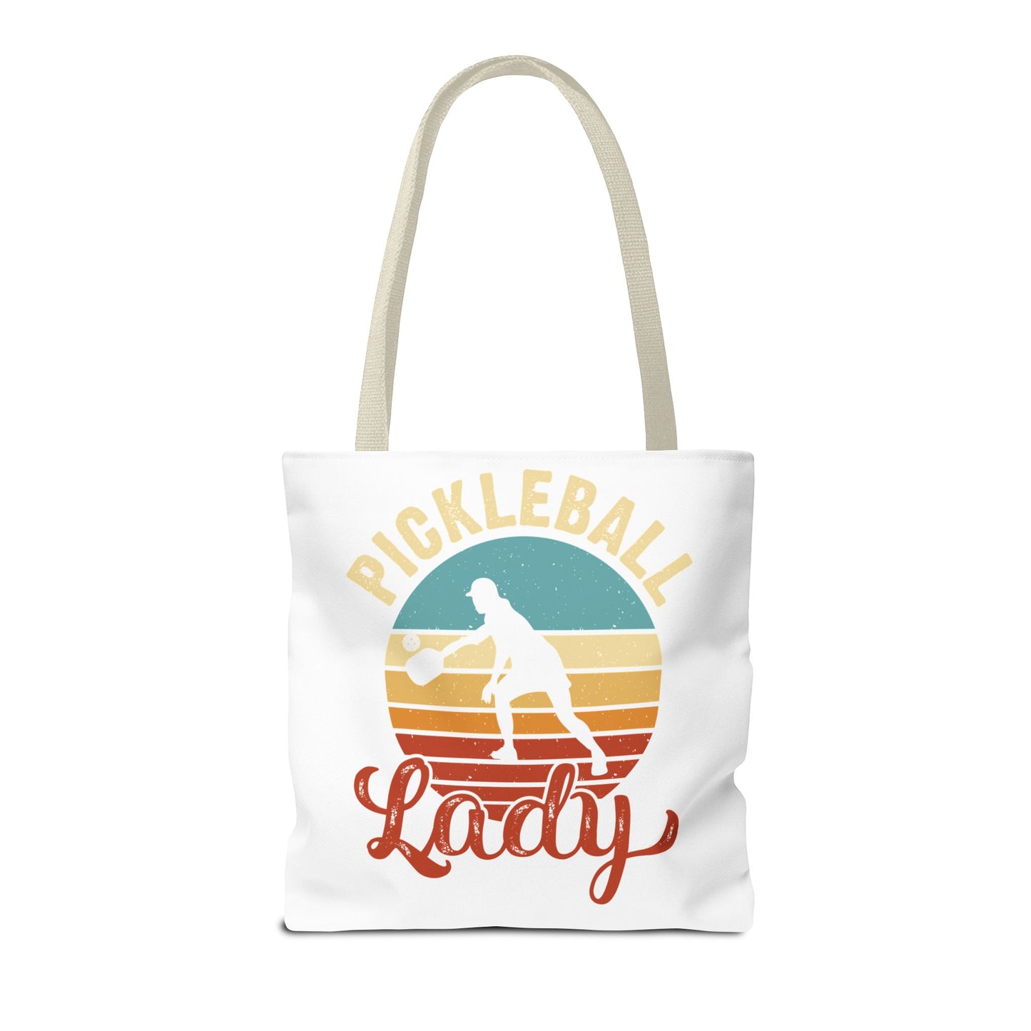 Funny Pickleball Tote Bag - Pickleball Lady Beige
