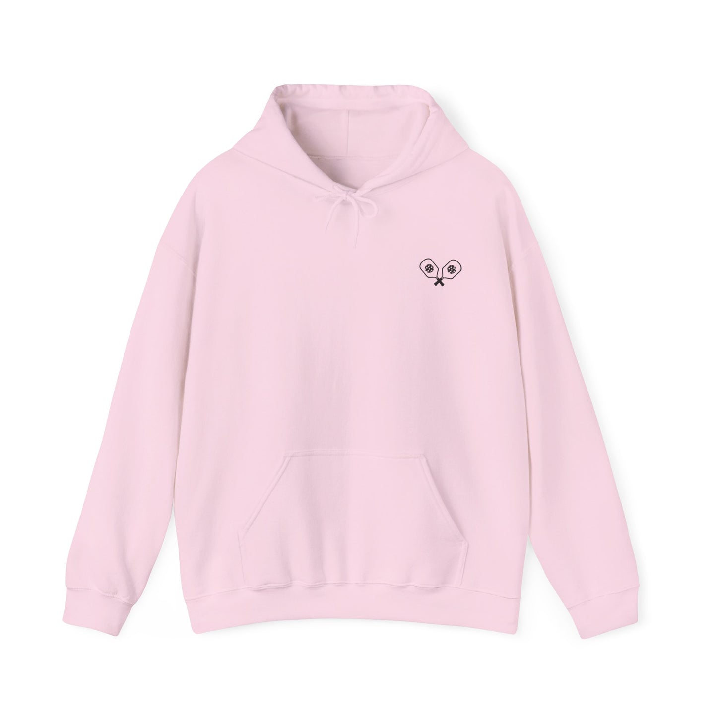 Women's Sporty Pickleball Hoodie - Pickleball Squad Pink