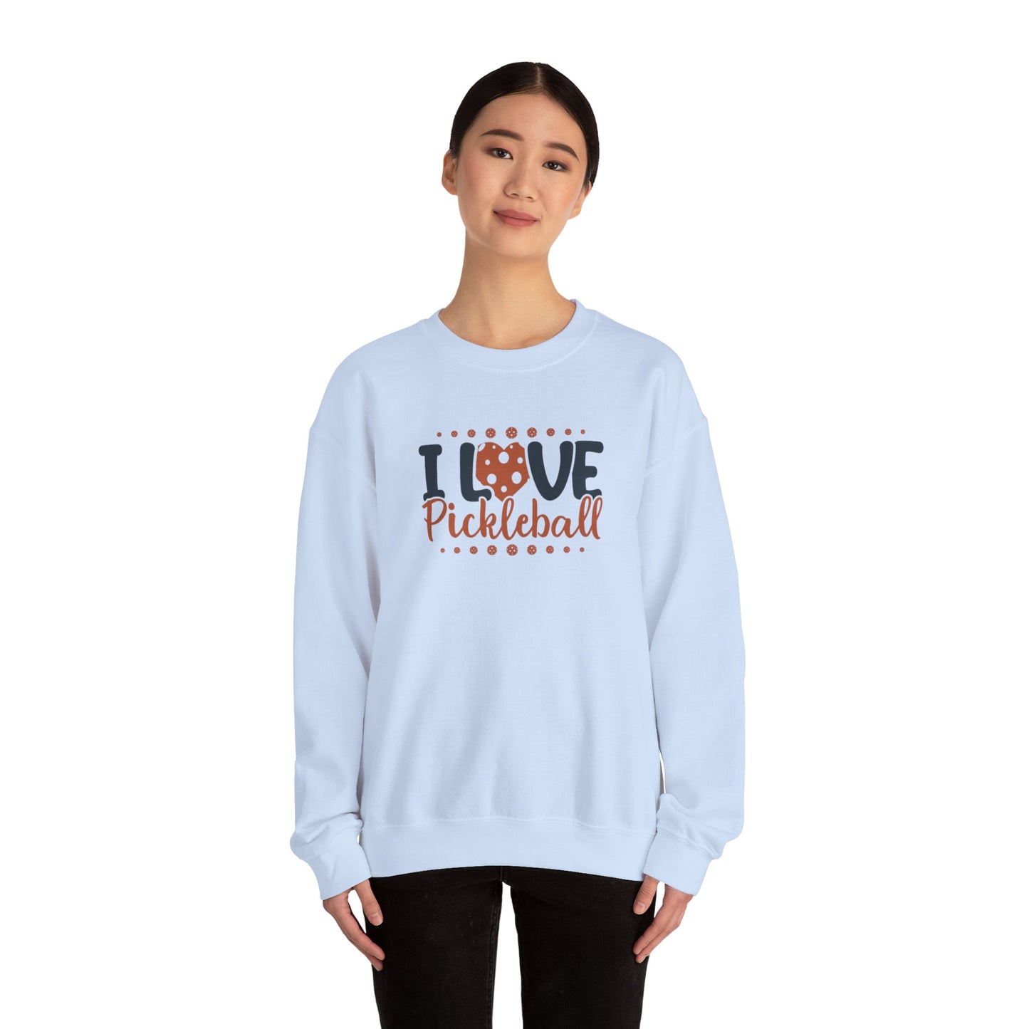Women's Cute Pickleball Sweatshirt - I Love Pickleball