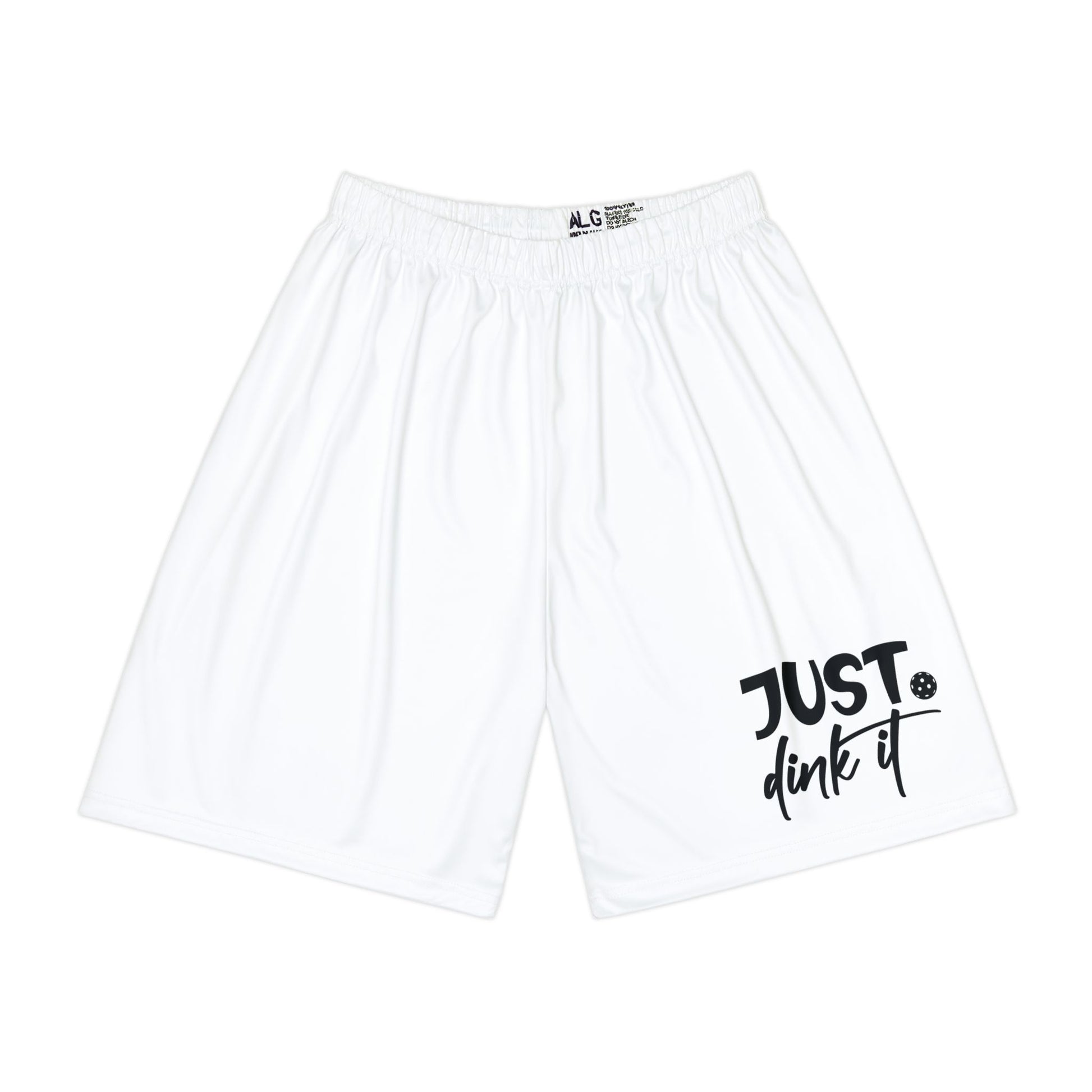 Men's Durable Pickleball Short - Just Dink It White