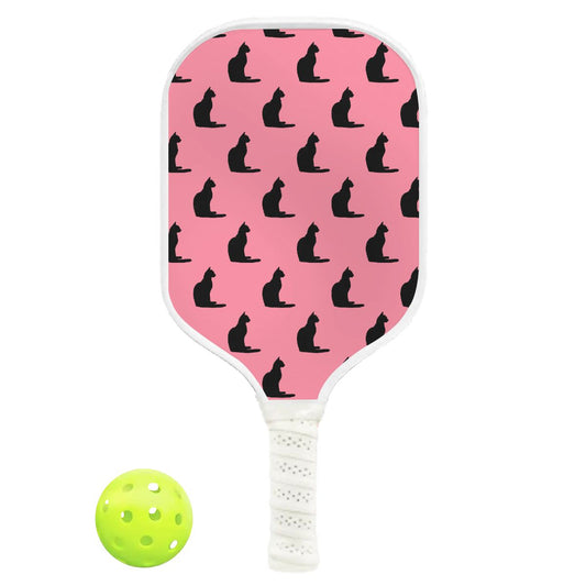 Pickleball Paddle Pink - Cat White