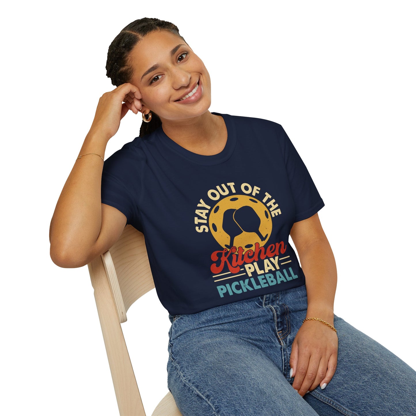 Women's Pickleball T-shirt - Stay Out of the Kitchen Play Pickleball