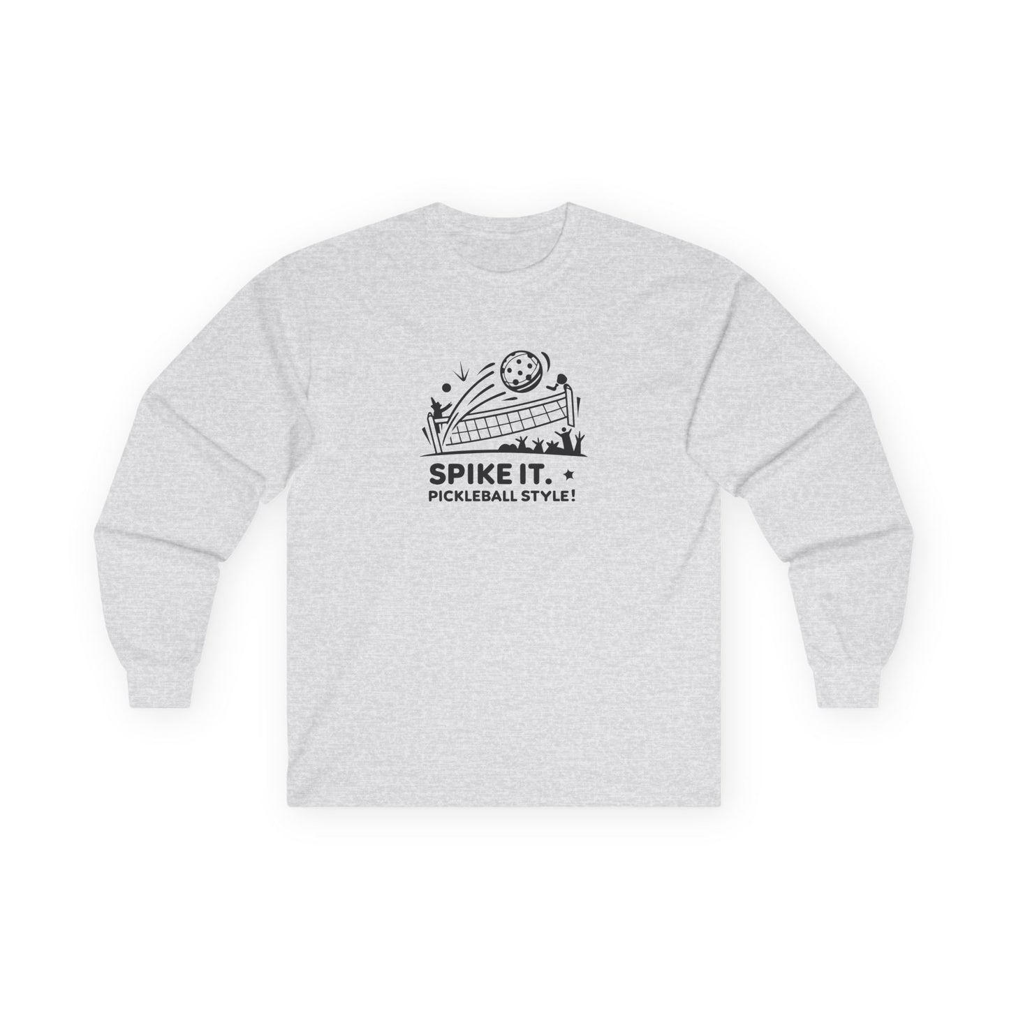 Men's Soft Pickleball Long Sleeves top - Spike It Pickleball Style Gray