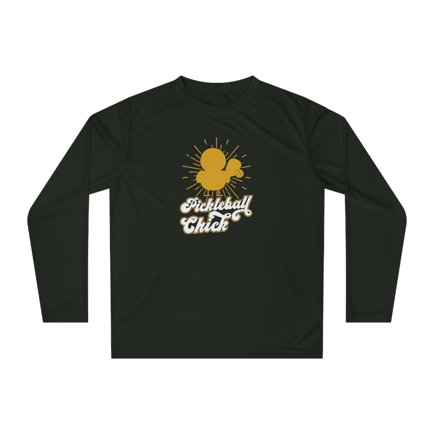 Women's Comfy Pickleball Long Sleeves top - Pickleball Chick Black