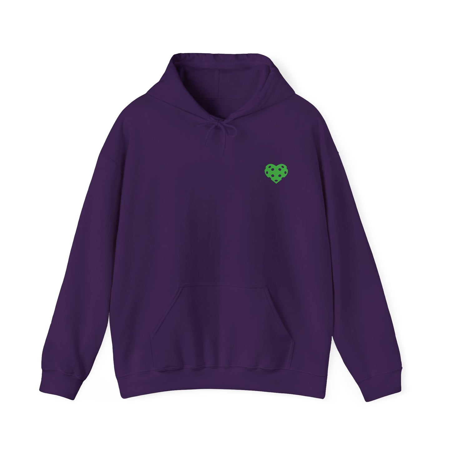 Women's Eye-Catching Pickleball Hoodie - Crazy Pickleball Lady Purple