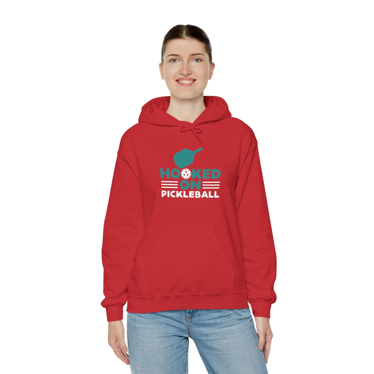 Women's Funny Pickleball Hoodie - Hooked on Pickleball