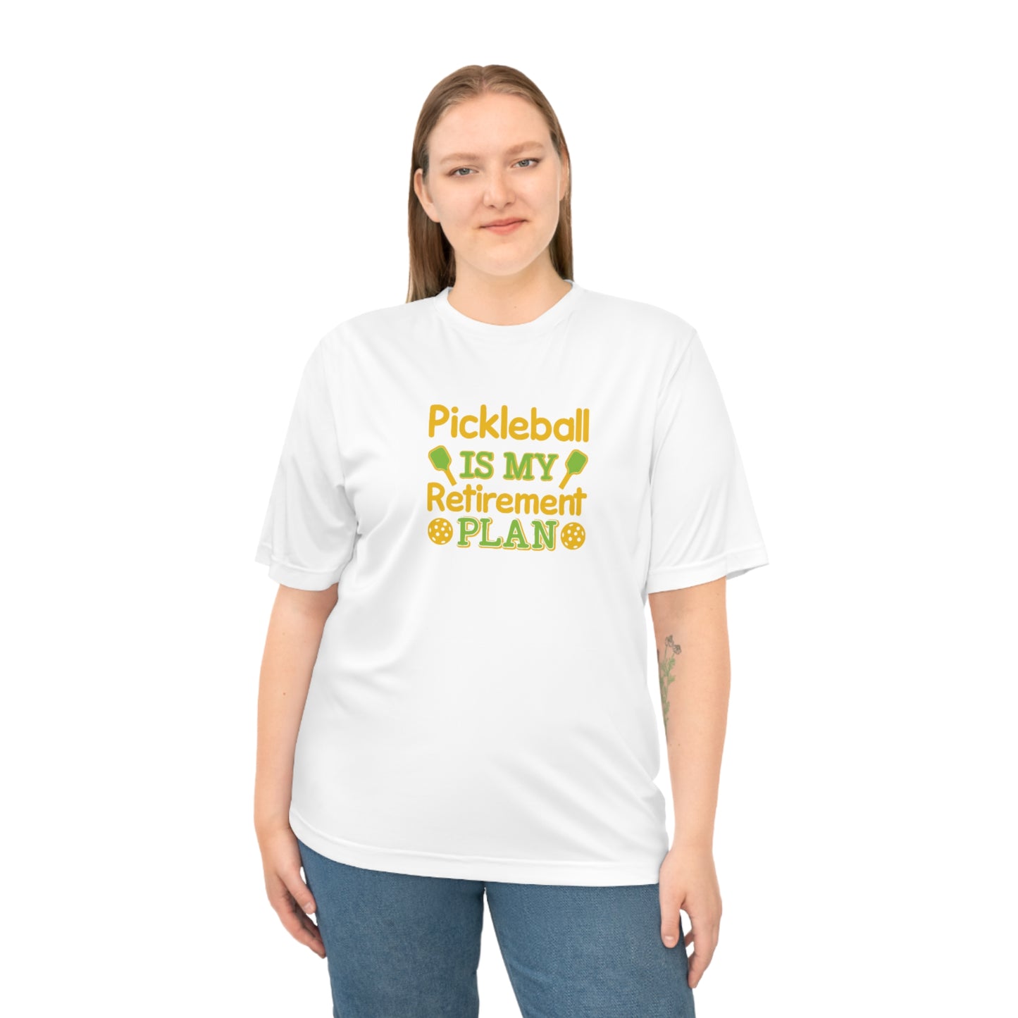 Women's Durable Pickleball T-shirt - Pickleball Is My Retirement Plan
