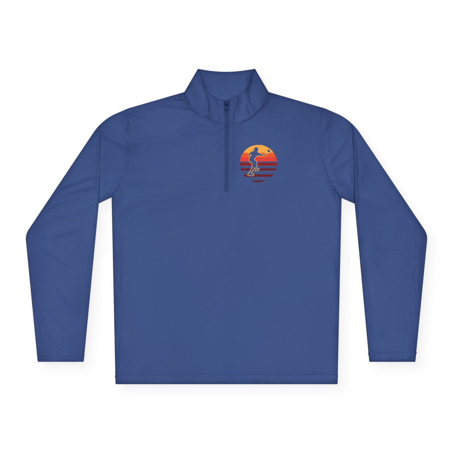 Men's Stylish Pickleball Pullover - Pickleball Sunset Royal