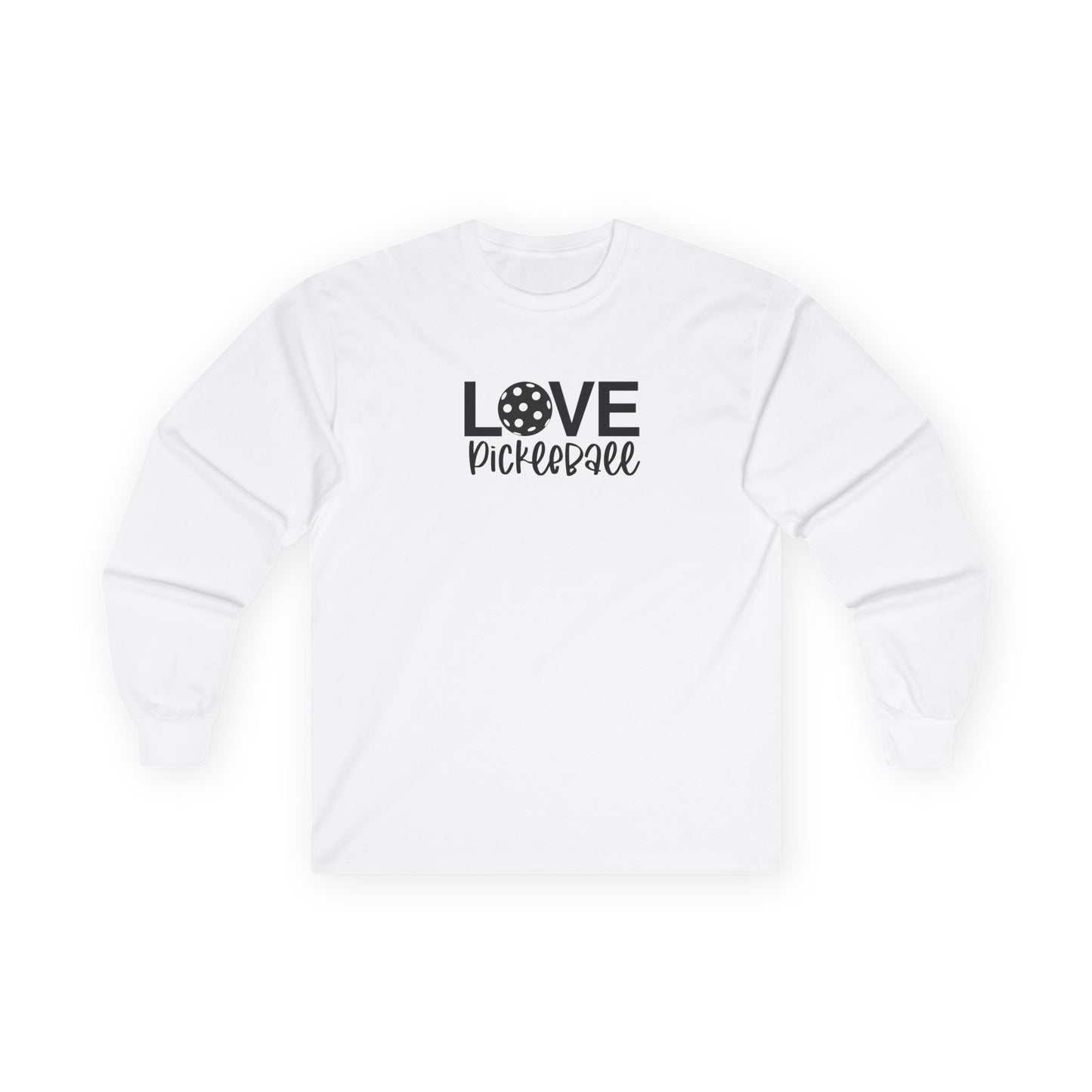 Women's Comfy Pickleball Long Sleeves top - Love Pickleball White