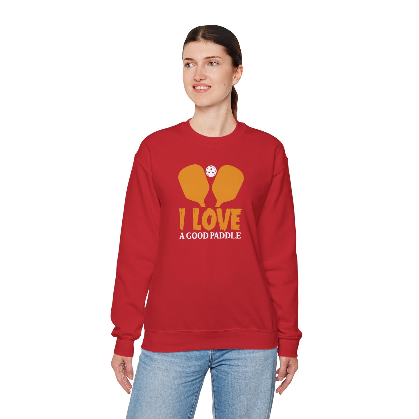 Women's Soft Pickleball Sweatshirt - I Love a Good Paddle