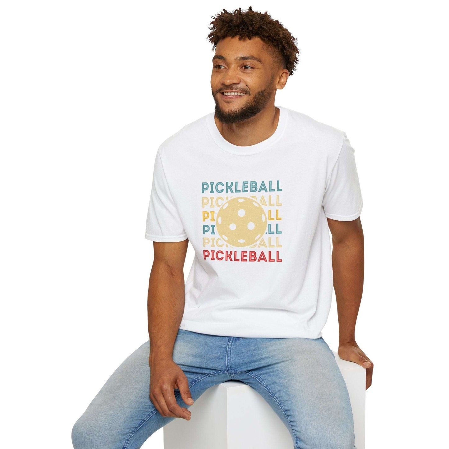 Men's Fun Pickleball T-shirt - Pickleball and Ball