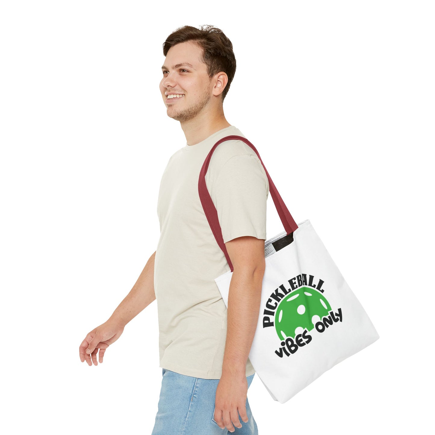 Pickleball Durable Tote Bag - Pickleball Vibes Only