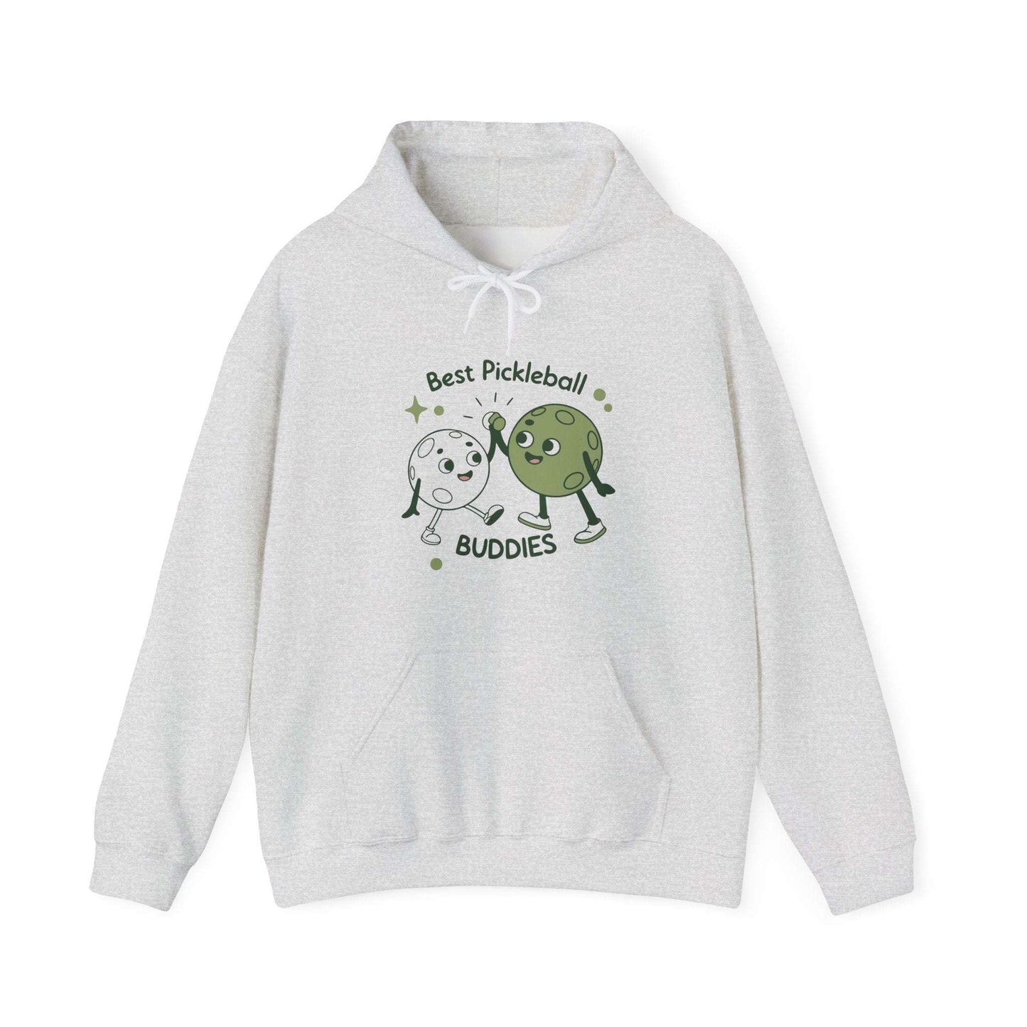Men's Cute Pickleball Hoodie - Best Pickleball Buddies Gray